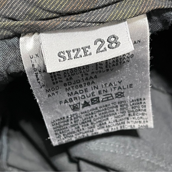 Missoni Charcoal Straight Leg Low Rise Size 28 - Picture 9 of 9